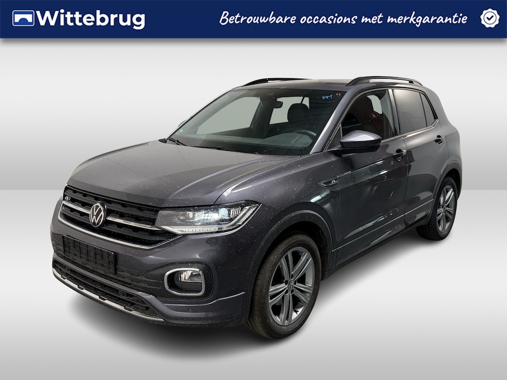 Volkswagen T-Cross 1.0 TSI R-Line / AUTOMAAT/ 2X R-LINE/ PARK.SENSOR.V+A/ CAMERA/ ACC/ APP-CONNECT/ STOELVERWARM./ DIGITAL DASH/ NAVI/ DAB/ CLIMA/ LED/ 17'' LMV