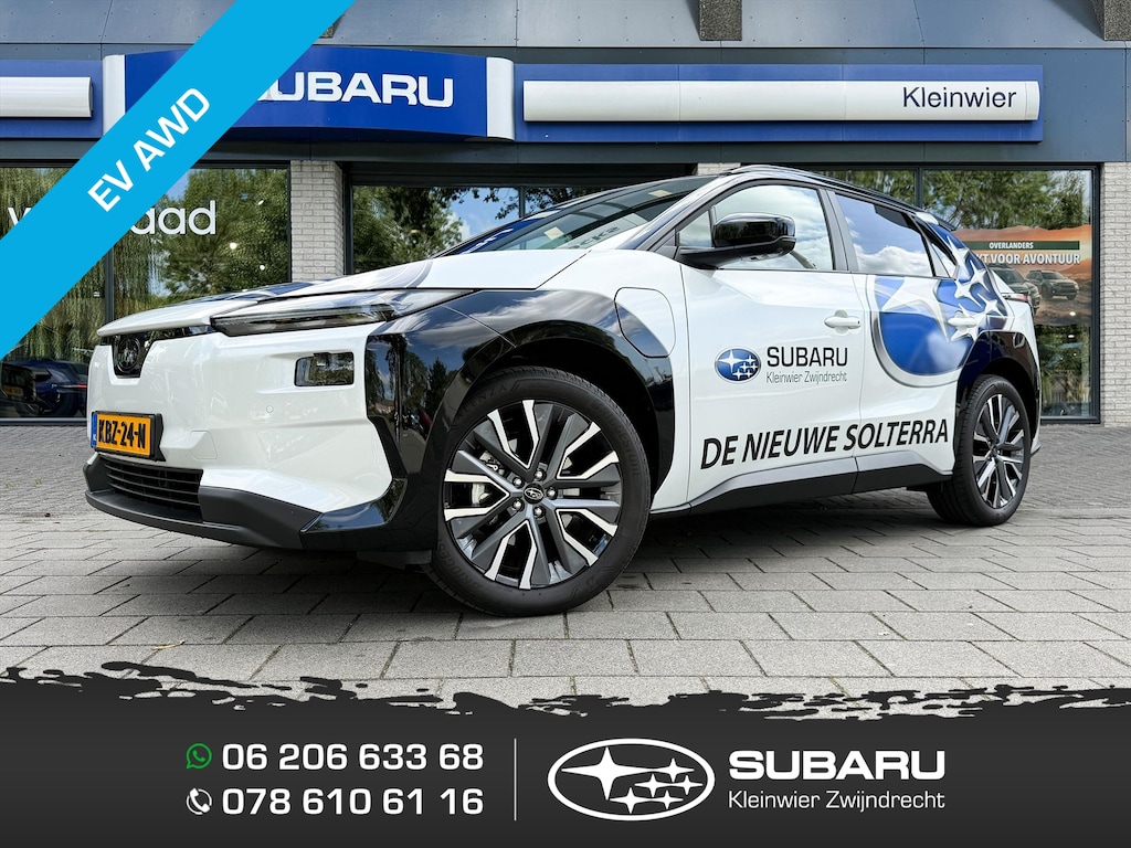Subaru Solterra 73.1 kWh 262pk AWD 4E-xperience+ | Platinum White Pearl Two-Tone Black | Demo | 8 jaar fabrieksgarantie