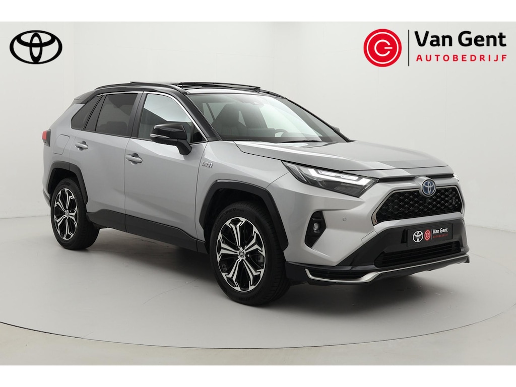 Toyota RAV4 2.5 Plug-in Hybrid AWD Bi-Tone Plus | Panoramadak | Apple Carplay / Android Auto | 360 camera | Leder | Stoelverwarming/-ventilatie | Dodehoek detectie | JBL | Head-up display | Digitale binnenspiegel | 19 inch