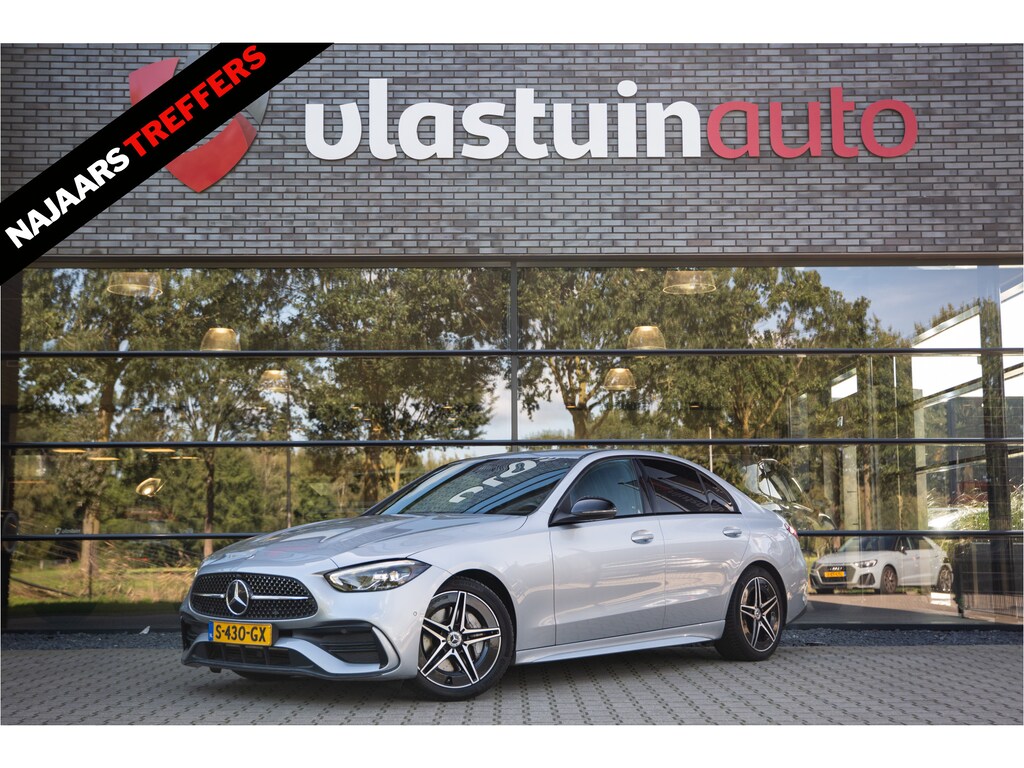 Mercedes-Benz C-klasse 180 AMG Line , Sfeerverlichting, Burmester, Carbon, Cruise control,