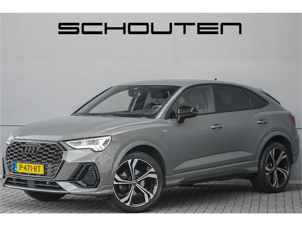 Audi Q3 Sportback 35 TFSI S Edition Zwart Optiek Chronosgrau Leder Camera 20"
