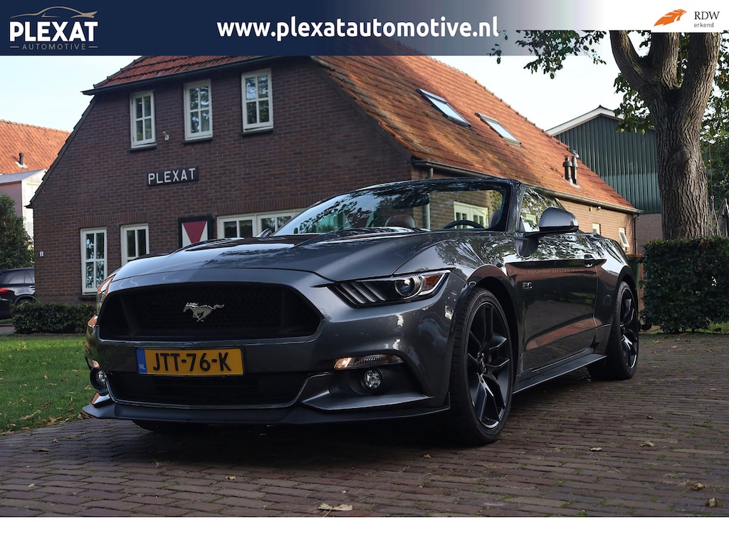 Ford Mustang Convertible 5.0 GT| Handgeschakeld | NW Model | Uniek | Stoelverwarming/verkoeling | Xenon| Led. Dashboard | Historie