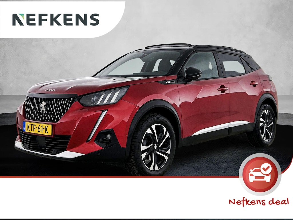 Peugeot 2008 1.2 130pk GT-Line Automaat | Trekhaak | Navigatie | Adaptieve Cruise Control | Camera | Dodehoekdetectie | Climate Control | LED | 17"LMV |