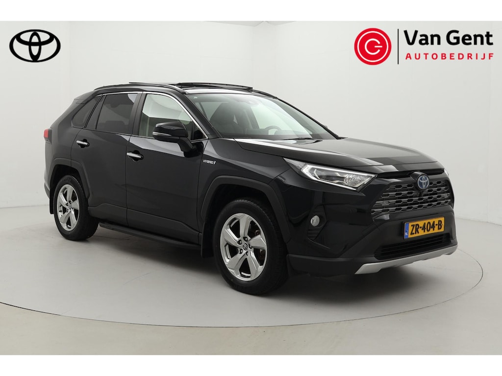 Toyota RAV4 2.5 Hybrid AWD Executive | Panoramadak | Trekhaak (1.650 KG) | Treeplanken | Leder | Dodehoek detectie | JBL | Navigatie | 360 camera | Stoelverwarming | 18 inch