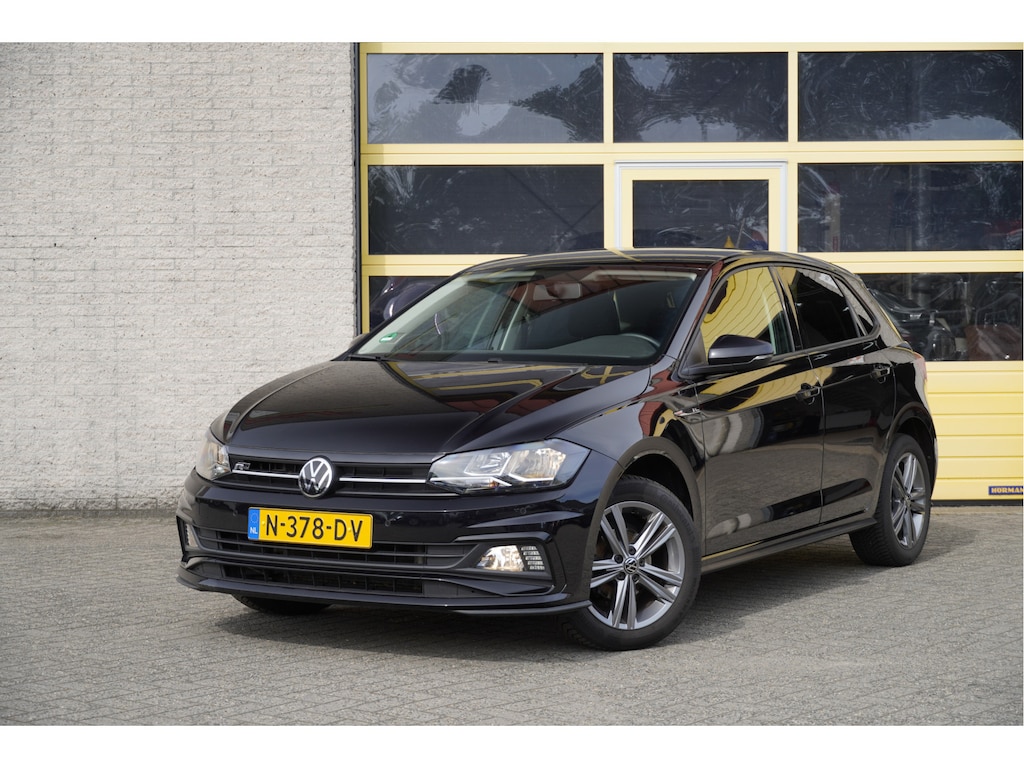 Volkswagen Polo 1.0 TSI 5drs R-Line BJ2021 Lmv 16" | Led | Pdc | Side-skirts | App-Connect | Airco | Cruise control | Extra getint glas