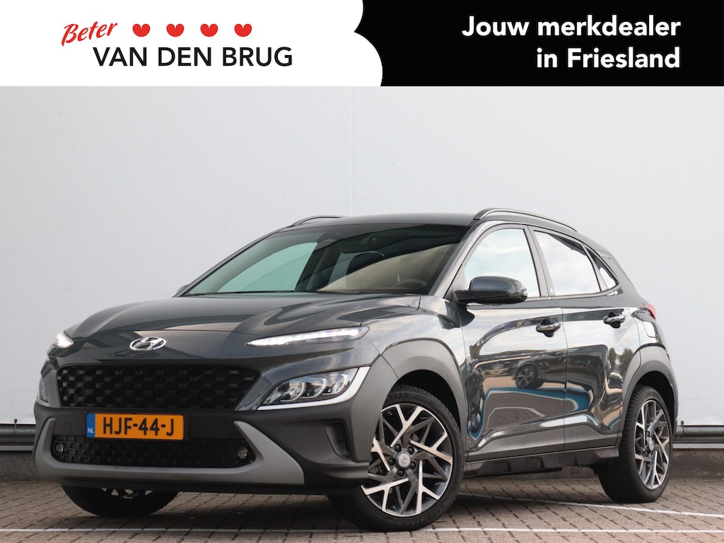 Hyundai Kona 1.6 GDI HEV Fashion Design Sky | Stoel- en stuurverwarming | Apple carplay/Android auto | Achteruitrijcamera | Premium audiosysteem | 18" lichtmetalen velgen |
