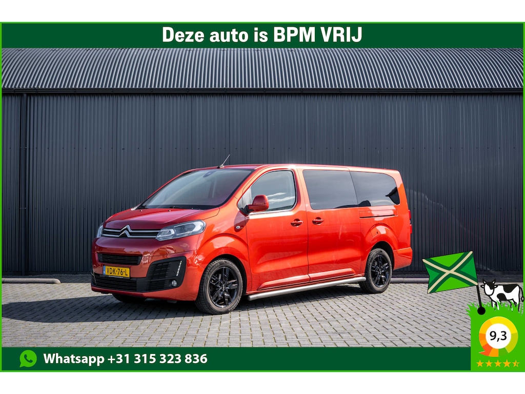 Citroën Jumpy 2.0 BlueHDi 177PK | DC 5-Zits | Marge | Automaat | Camera | Carplay | Cruise | PDC | Zijschuifdeur L+R | Climatronic | Trekhaak