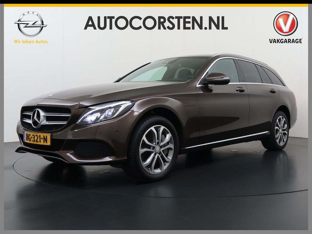 Mercedes-Benz C-klasse Estate 350e Automaat Leder Burmester®-Audio Luchtvering Camera Navi Ecc Elek.Stoelen+Verwarmd Edition Elek.Achterklep Cruise Control Led Lmv Privacy Glas Bluetooth Isofix Origineel Nederlandse Auto