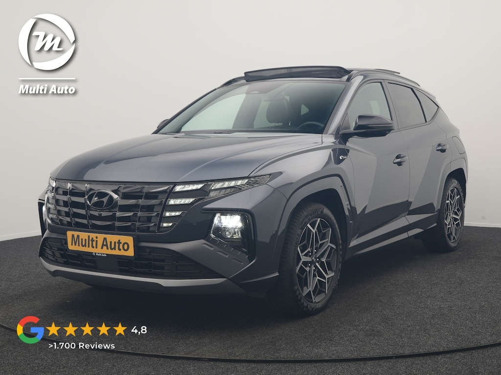 Hyundai Tucson 1.6 T-GDI PHEV N Line Sky 4WD 265pk Dealer O.H. | Panodak | Adaptive Cruise | 360 Camera | Krell Audio | Alcantara Sportstoelen Memory & Ventilatie | Stoelen & Stuur Verwarmd | Blis | Keyless | Navigatie | DAB | Plug In Hybrid |
