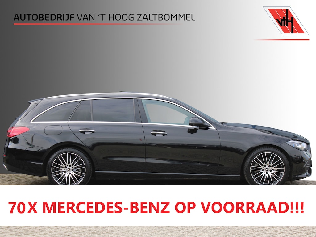 Mercedes-Benz C-klasse Estate 200 AUT9 Luxury Line PANORAMADAK LEDER MEMORY BURMESTER KEY-LESS GO 360-CAMERA