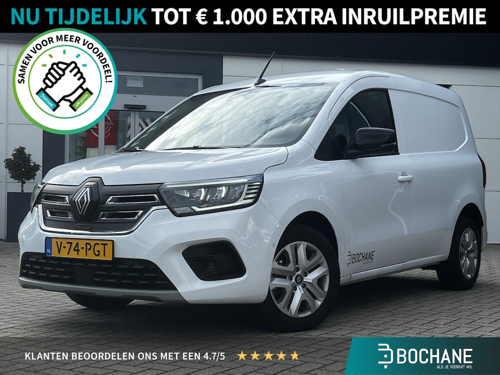 Renault Kangoo E-Tech Extra L1 44 kWh | Apple CarPlay | Stuurverwarming | Dodehoeks detectie |