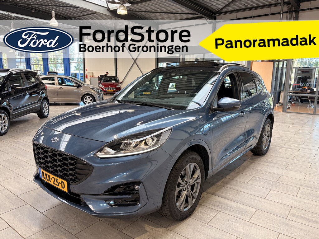 Ford Kuga 2.5 PHEV 225 pk ST-Line | Pano | Adapt. cruise | El. a. klep | Stoelverw. | SOH 89,3% | 18" | 100% dealer onderh. |
