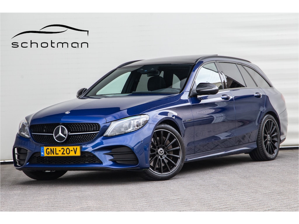 Mercedes-Benz C-klasse Estate 300 e AMG Premium, Nightpack, Panorama, Burmester, Luchtvering, Carplay, Digital cockpit, Facelift 2020