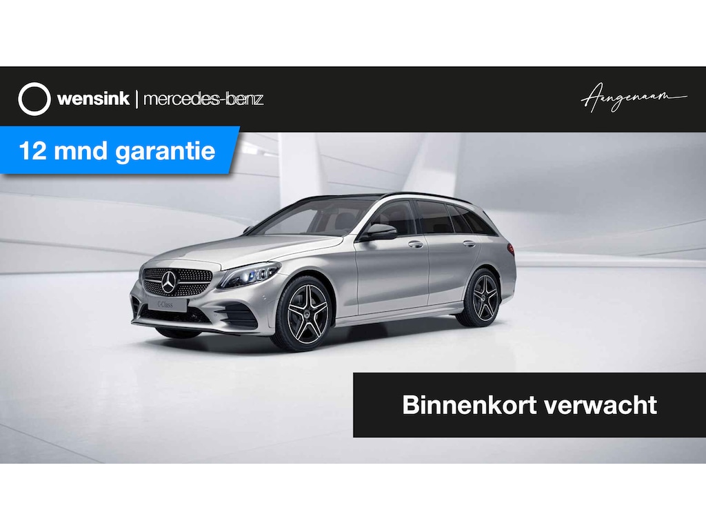 Mercedes-Benz C-klasse Estate 180 Business Solution AMG | Panoramadak | Trekhaak | Night | 360 graden camera | Leder |