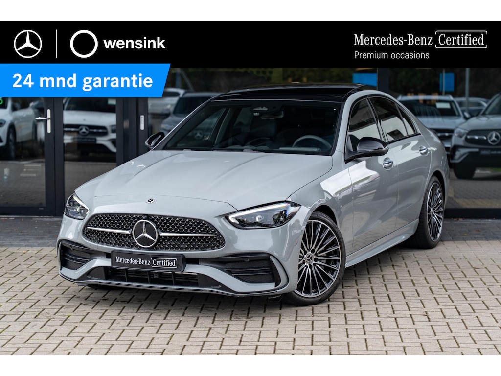Mercedes-Benz C-klasse 180 Star Edition AMG | AMG line Plus | Panoramaschuifdak | Nightpakket | Trekhaak | Head-Up Display |
