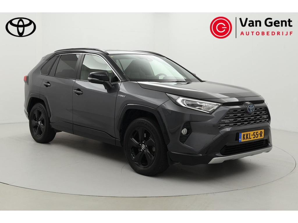 Toyota RAV4 2.5 Hybrid 2WD Bi-Tone | Navigatie | Leder | Apple Carplay / Android Auto | Stoelverwarming | Keyless | Adaptive Cruise | Clima | Parkeersensoren voor/achter | Camera | 18 inch