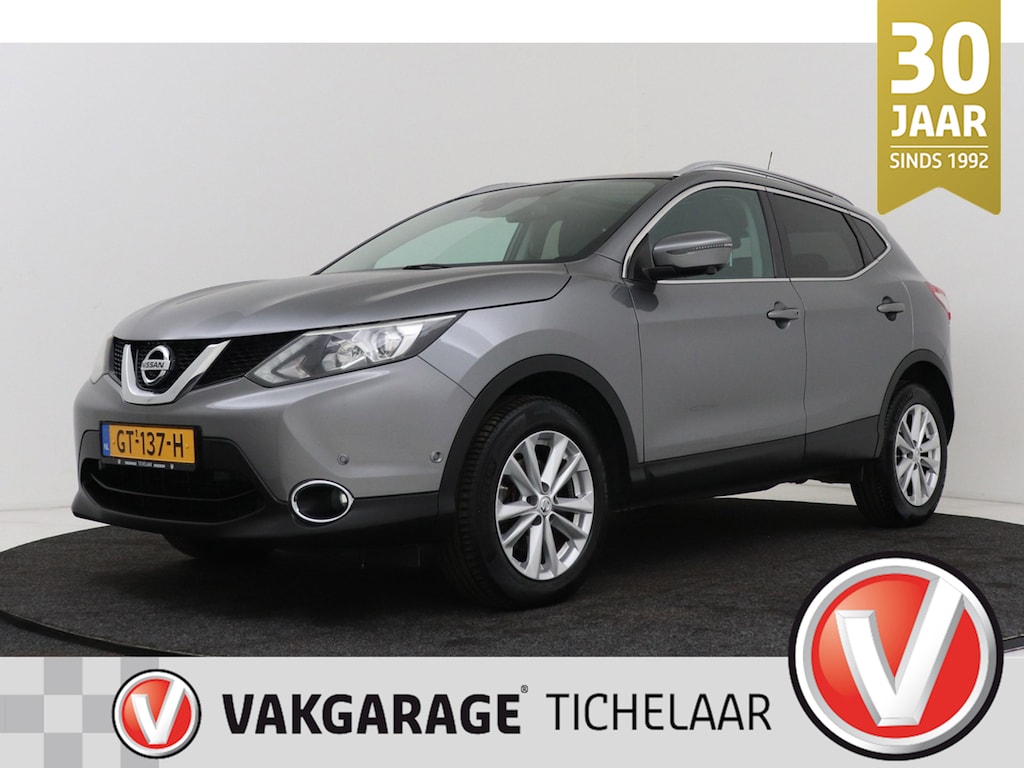 Nissan Qashqai 1.6 Tekna | Trekhaak | Panoramadak | INRUILKOOPJE | Org NL | 360 Camera | Stoelverwarming | Climate Control | Leer