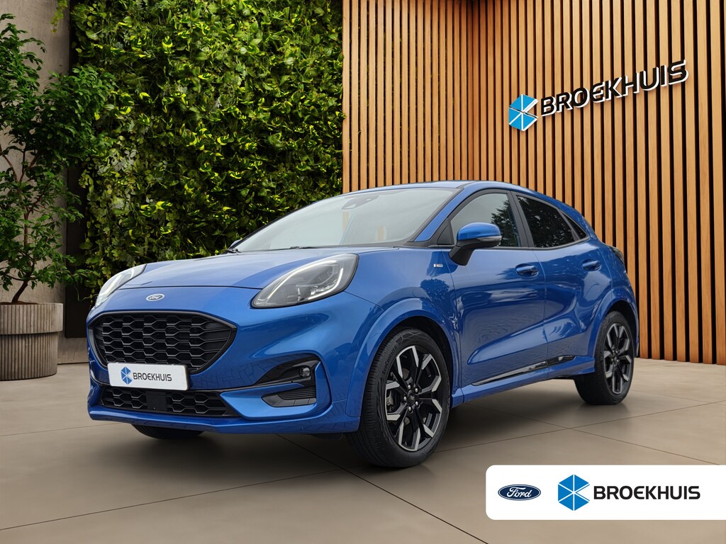 Ford Puma 1.0 EcoBoost Hybrid ST-Line X Carplay | Cruise control | Half Leder | Navigatie  | Achteruitrij camera | B&O | 18"