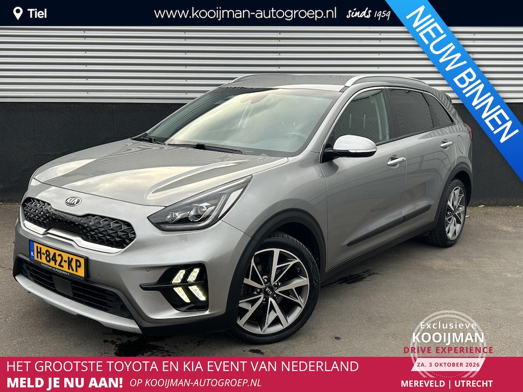Kia Niro Hybrid 1.6 GDi Style Edition Nieuw geleverd en dealeronderhouden, Navigatie, Dodehoekdetectie, Smart Key, Achteruitrijcamera, Parkeersensoren voor + achter