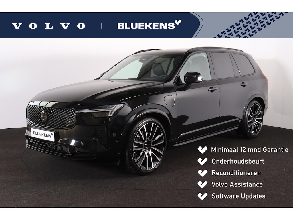 Volvo XC90 T8 Recharge AWD Ultra Black Ed. Exec. - Luchtvering - Panorama/schuifdak - IntelliSafe Assist & Surround - 360º Camera - Bowers & Wilkins audio - Adaptieve LED koplampen - Verwarmde voorstoelen, stuur & achterbank - Parkeersensoren voor & achter - Elektr. bedienb. voorstoelen met geheugen - Geventileerde voorstoelen - Head up display - Draadloze tel. lader - Extra getint glas - 22' LMV