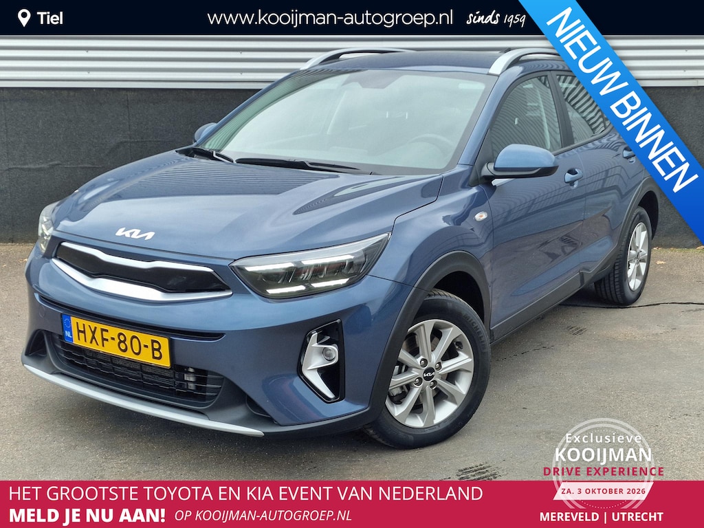 Kia Stonic 1.0 T-GDi MHEV DynamicLine NL-auto, Parkeersensoren, Navigatie, Climate control, Apple CarPlay/Android auto, achteruitrijcamera,