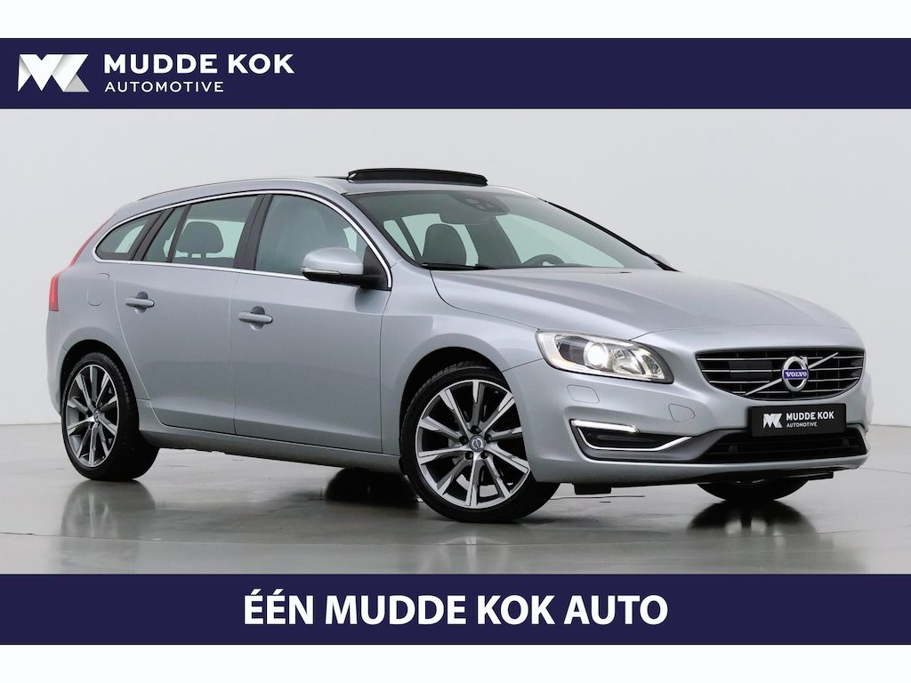Volvo V60 2.0T Summum | 5-cilinder | CNG | Panoramadak | ACC | Trekhaak | BLIS | Keyless | Stoel+Stuurverwarming | Navigatie | Camera