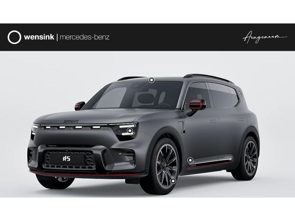 smart #5 Brabus 100 kWh | April 2026 | 646 PK! | Drive Pilot | Stuurwiel- & Stoelverwarming voor- & achterin | Head-Up Display | Sennheiser Audio | Panoramadak | 3e display |
