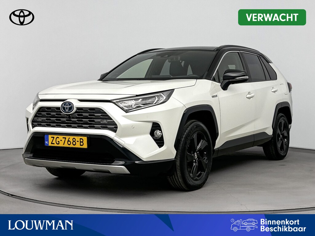 Toyota RAV4 2.5 Hybrid Bi-Tone Innovation Pack | Panorama Schuif/Kantel Dak | Trekhaak Afneembaar | JBL | Dodehoek detectie | 360 Camera | Stoelverwarming | Parkeersensoren voor+achter | Navigatie | Apple CarPlay/Android Auto | Cruise Con