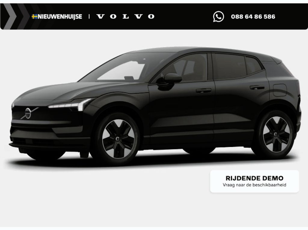 Volvo EX30 P5 Long Range Plus Europa 69 kWh | Google | Black interieur | Adaptieve Cruise Control | Keyless | Stoel-/Stuurverwarming | Getint Glas | DAB | Draadloos Opladen Telefoon | Elek. Stoelen | Camera | LED Koplampen | Sfeerverlichting | Dodehoekdetectie | Park Assist |  18" LM