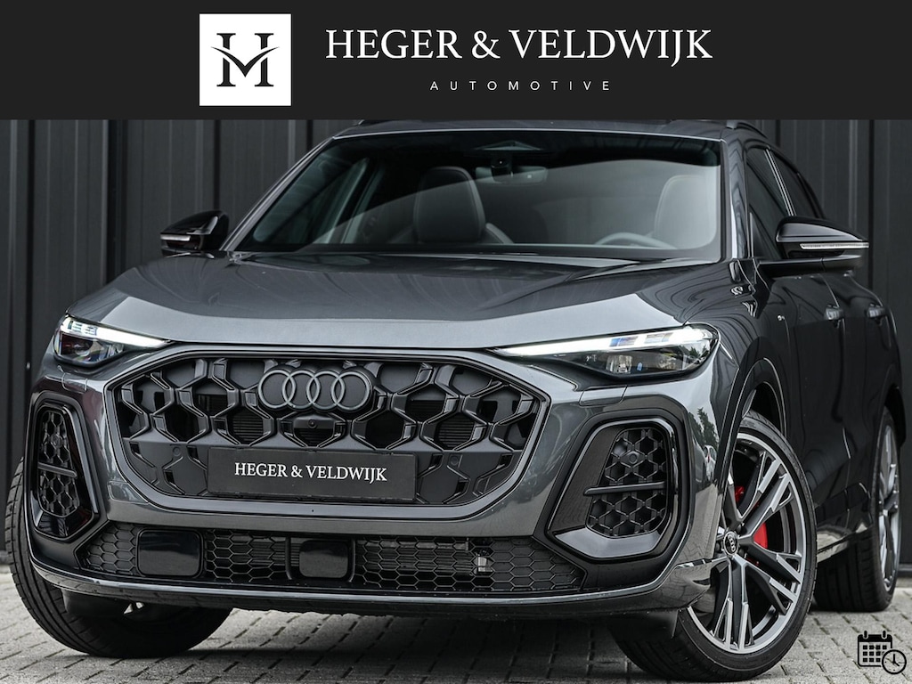Audi Q5 E-Hybrid quattro 270KW S edition Competition | Wordt Verwacht! | Panoramadak | 5 Jr Garantie | Luchtvering | B&O | 360 Camera | Adaptive Cruise | Memory Seat | Ambiance Interieur | Stoelverwarming V+A | Stuurverwarming | Trekhaak |