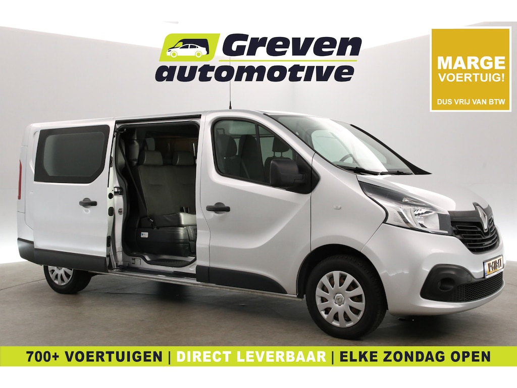 Renault Trafic 1.6 dCi T29 L2H1 | Marge | DC | 6 Zits | Airco | Camera | Cruise | Navi | Trekhaak | Parkeersens.