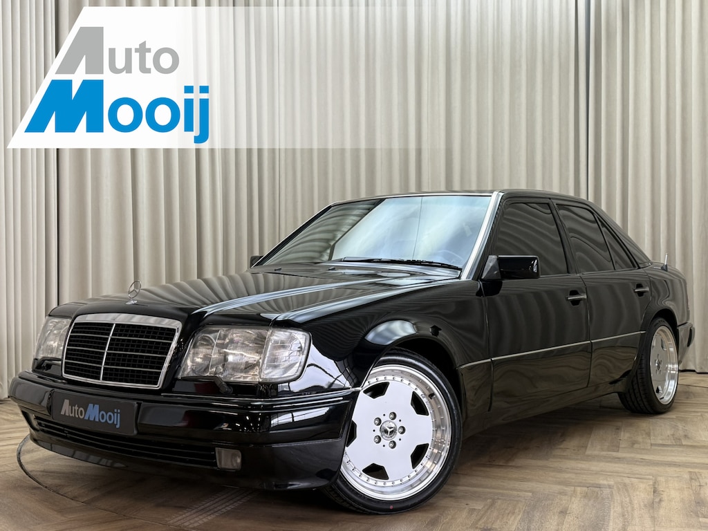 Mercedes-Benz 200-Serie 200-500 (W124) 500E / 5.0 V8 / 326 PK / AMG Aero II 18" / Leder+Memory / Schuifdak / Rollo / / Standkachel