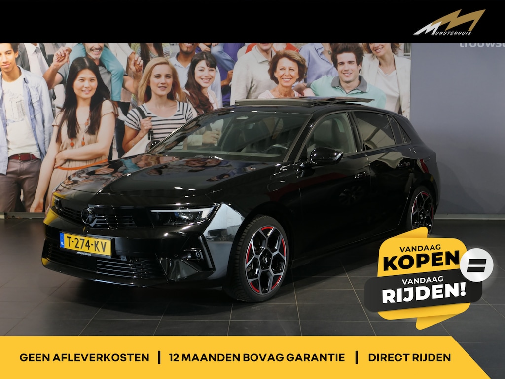Opel Astra 1.6 Hybrid GS Line - Schuif/kanteldak - 18" LMV - Afneembare trekhaak - Adaptive cruise