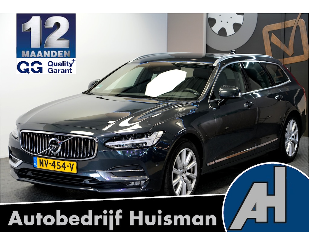 Volvo V90 2.0 T5 188kW/255pk Aut8 Inscription Intro ADAPT.CRUISE + STOELMASSAGE + PILOT ASSIST + CARPLAY/ANDROID AUTO + 360 CAMERA + STOELVERWARMING&-VENTILATIE + MATRIX LED + BLIS + LANE ASSIST + ZWARTE HEMEL + SUBWOOFER + PARKEERHULP + 18" LM-VELGEN!!