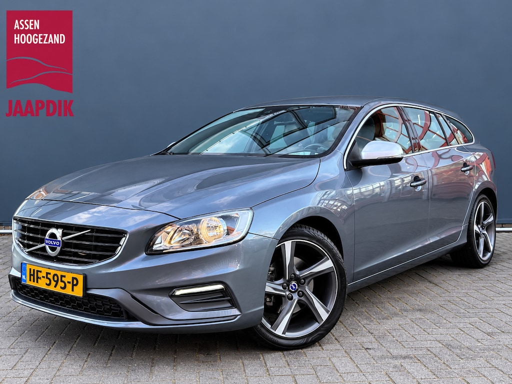 Volvo V60 BWJ 2015 1.5 T3 SUMMUM R-DESIGN AUTOMAAT TREKHAAK | HALF LEDER | ZWARTE HEMEL | NAVI | CLIMA | BLUETOOTH | PDC | LMV