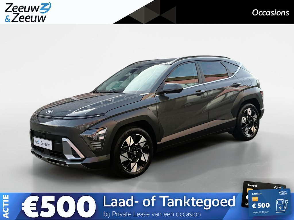 Hyundai Kona 1.6 GDI HEV Premium Sky | Schuif-/kantel dak | Navigatie | Apple Carplay/ Android Auto | Stoelventilatie | Stuur/ Stoelverwarming |