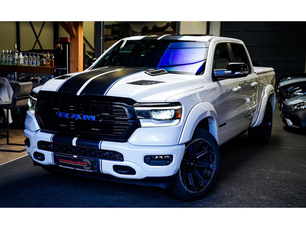 Dodge Ram 1500 5.7 V8 4x4 Crew Cab Longhorn Laramie | Stoelkoeling/verwarming | Panorama | Luchtvering | 360cam | Treeplank | LPG