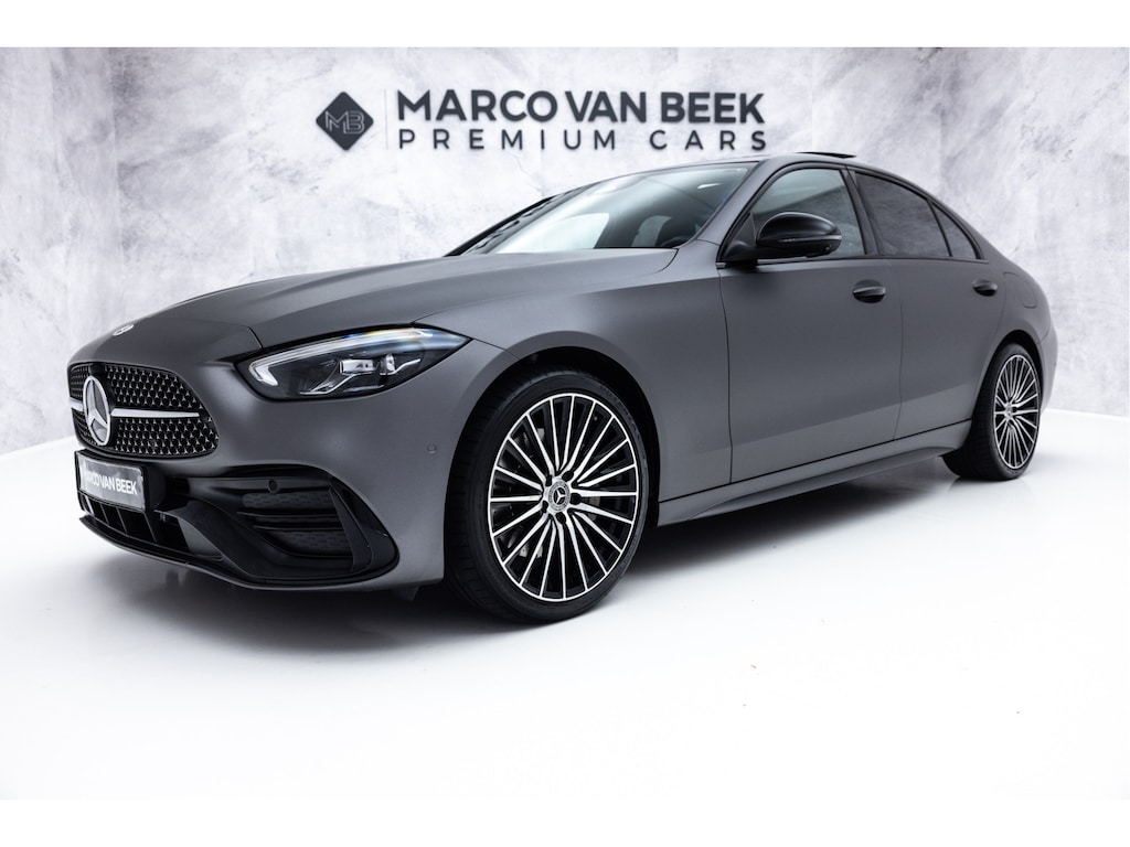 Mercedes-Benz C-klasse 300 e Star Edition AMG Line Plus | Pano | Night | Head-Up | Massage | 360