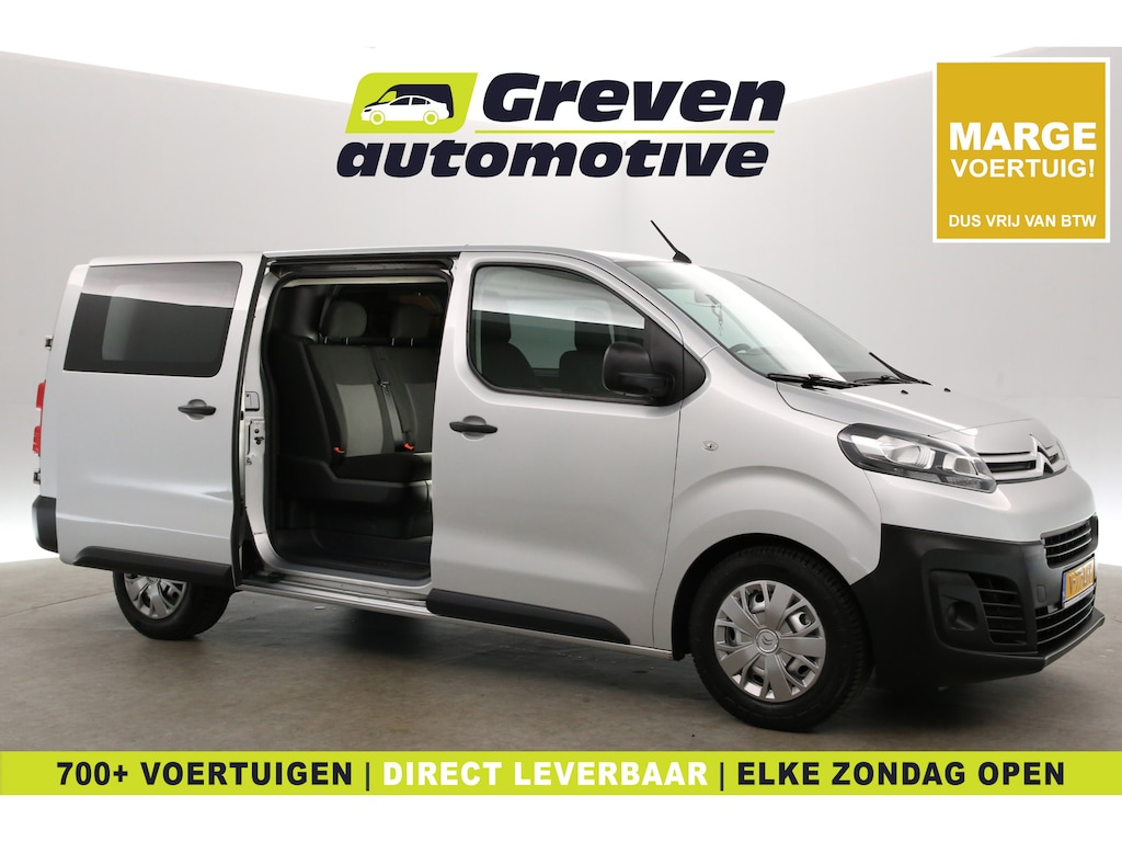 Citroën Jumpy 2.0 BlueHDI L3H1 | Marge | Dubbele Cabine | Clima | Cruise | Carplay | Trekhaak | Parkeersens.