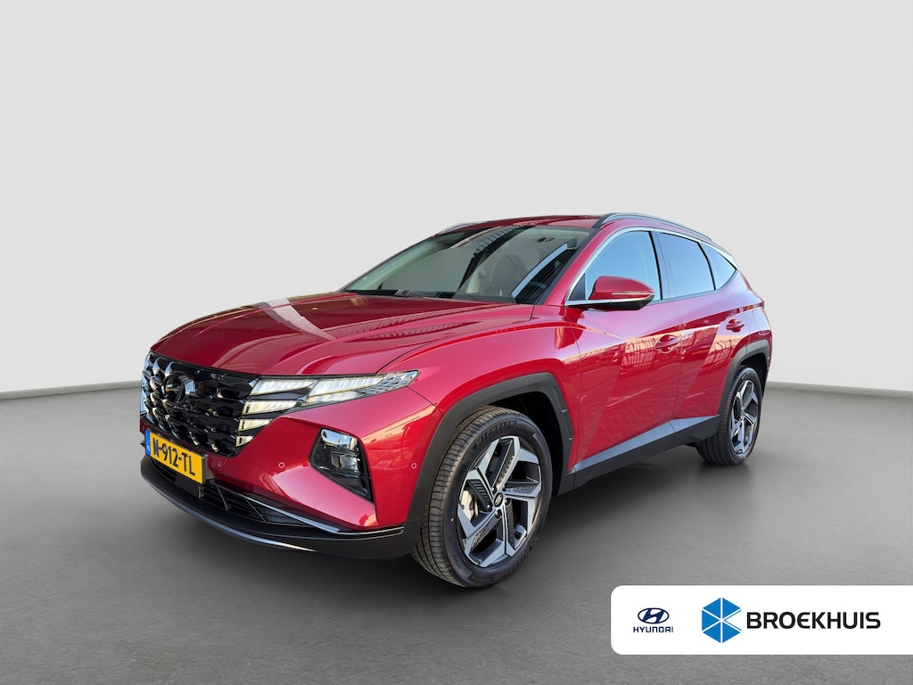 Hyundai Tucson 1.6 T-GDI HEV 230pk Premium | Premium Audio | Adaptive cruise controle | Leder | 360 graden camera | Stoelgeheugen | Carplay | Elektrische achterklep | Dodehoek detectie | Stoelventilatie | Stoelverwarming