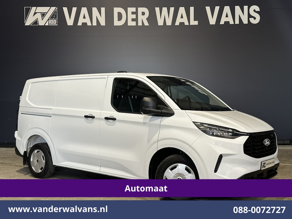 Ford Transit Custom 2.0 TDCI 136pk Automaat L1H1 Euro6 Airco | Camera | Apple Carplay | LED | Cruisecontrol | 2470kg Trekhaak Android Auto, Verwarmde voorruit, Parkeersensoren, Bijrijdersbank
