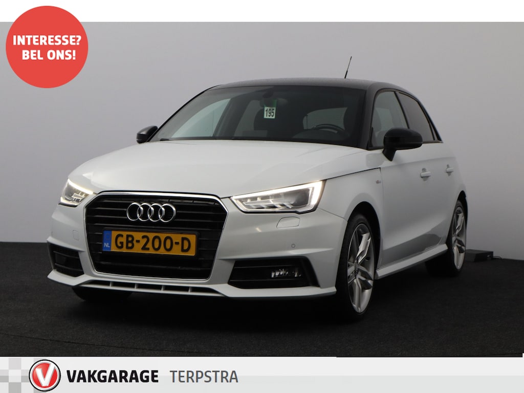 Audi A1 Sportback 1.4 TFSI S-Line/ DEALER ONDERHOUDEN!/ 5-Drs/ Automaat!/ BOSE/ Keyless/ 150pk!/ Bi-Xenon/ Two-Tone/ Navi/ Zwarte-Hemel/ Half-Leder/ Clima/ Cruise/ Elek. pakket/ Bluetooth/ Multi. Sportstuur.