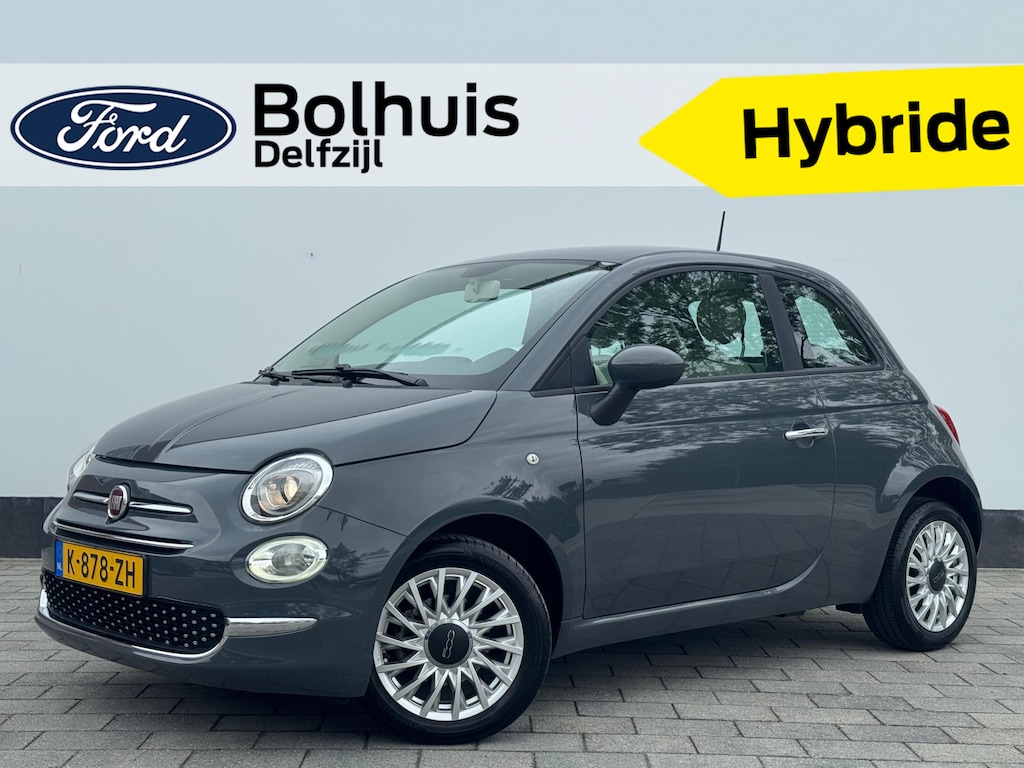 Fiat 500 Hybrid Lounge | Airco | Cruise Control | LMV | Apple Carplay & Android Auto | 100% onderhouden |