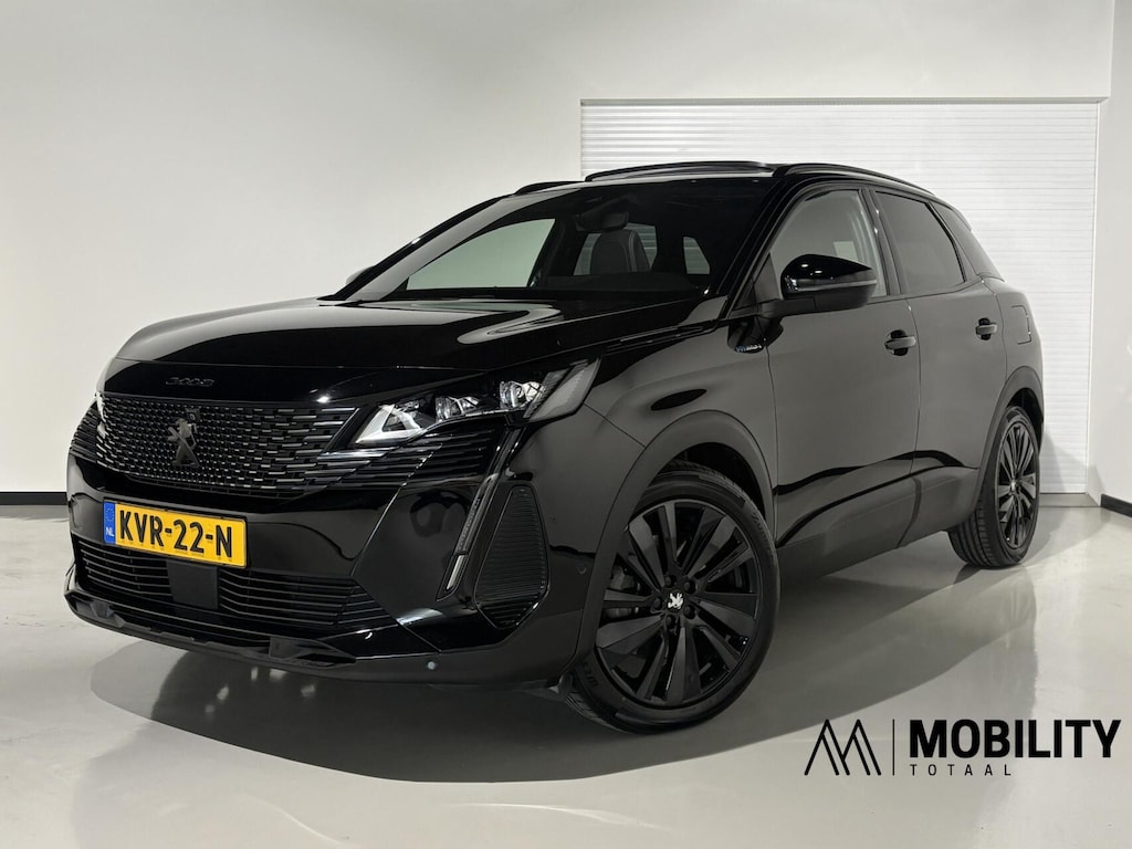 Peugeot 3008 1.6 HYbrid4 300pk GT|Black PACK|PANODAK|4X4|Focal|19inch|360°|Carplay|ACC|Lane-Side assist|Stoelverwarming|