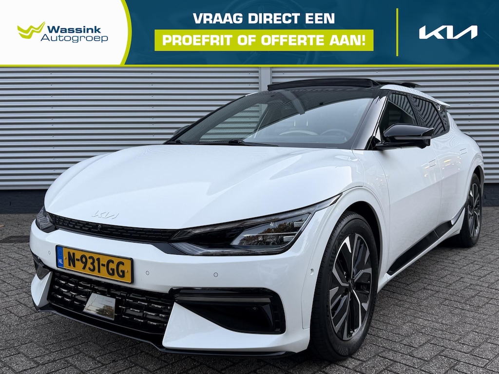 Kia EV6 GT-Line 77.4 kWh | SOH 96,4% | Schuif/Kanteldak | Stoelventilatie | 360 Camera | Memory |