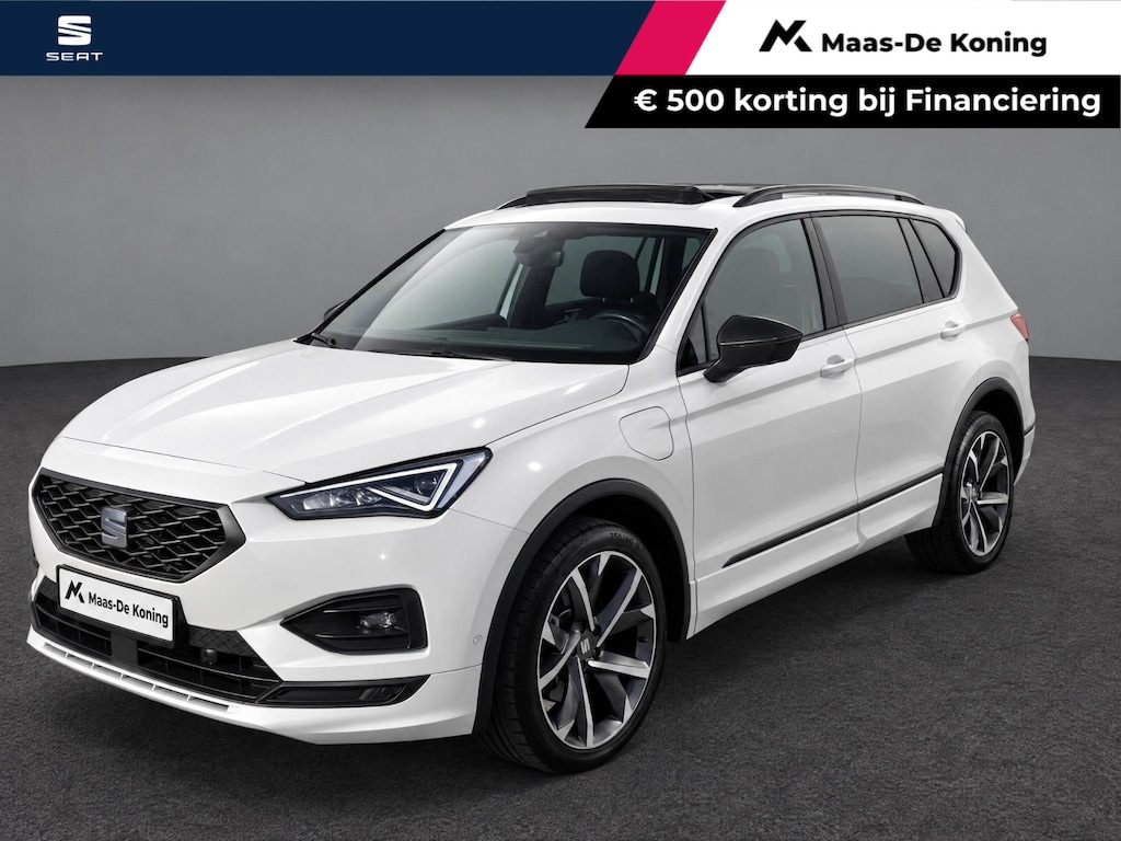 SEAT Tarraco 1.4TSIe-Hybrid 180kW/245PK PHEV FR · Leder · Trekhaak · Panoramadak · Camera · Stoel & achterbankverwarming · Apple/Android Car Play ·