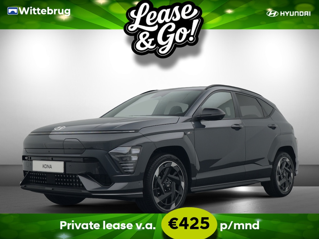 Hyundai Kona Electric N Line Business 64.8 kWh Volledig Elektrish, Fiscaal aantrekkelijk, Navigatie Private lease een KONA Electric al vanaf € 425 p/m!