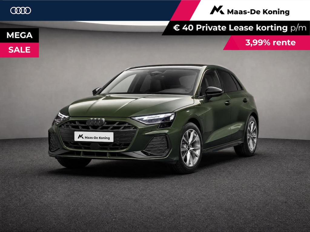 Audi A3 Sportback 40 TFSI e S edition 204 PK · Glazen panoramadak · Sonos premium 3d · Comfortpakket plus · MEGA Sale