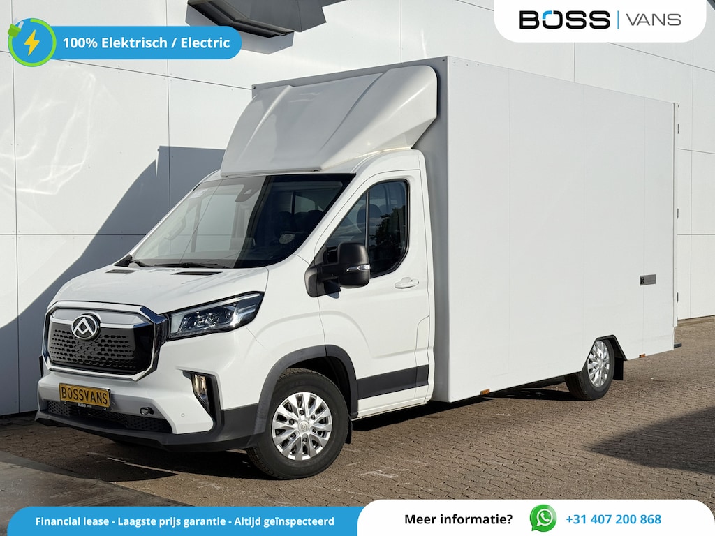 Maxus eDeliver 9 65 kWh Elektrisch L4 172km WLTP Bakwagen LED Airco Adaptieve Cruise Camera Carplay Parkeersensoren Foodtruck Meubelbak Paardenwagen