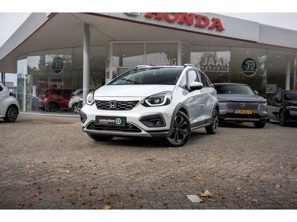 Honda Jazz 1.5 Full Hybrid Automaat Advance Crosstar | Premium Sunlight White | 8 jaar garantie | Nieuwe auto | Adaptieve cruise | Climate control | Carplay